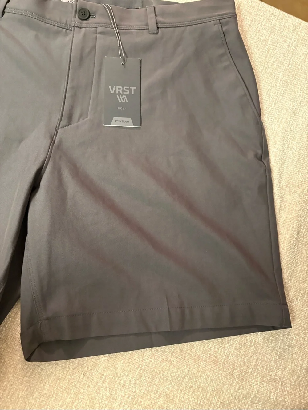 NWT Men's VRST Golf Performance Shorts Graphic Charcoal Size 40